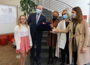 4 Minka Lavrič, župan Đenio Zadković, Dorotea Kralj, Ingrid Poropat, Marjetka Zadnjik Rostan